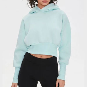 เสื้อฮู้ดไหมพรมตัดเย็บตามสั่งสำหรับผู้หญิง ผ้าฝ้ายฟลีซ แจ็คเก็ตฤดูหนาว น้ำหนักเบา แห้งเร็ว สไตล์สตรีทแวร์ ลำลอง เรียบง่าย ทรงเข้ารูป - Product Image 4