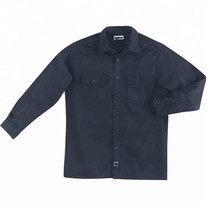 เสื้อช่างเชื่อมผ้าฝ้าย100% มี2กระเป๋าด้านหน้าสะท้อนแสงเสื้อผ้าประกันแรงงาน