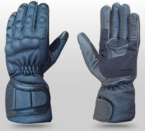 Gants de sport pour hommes en cuir véritable pour la conduite à moto, gants mi-doigts avec paume antidérapante pour hommes - Product Image 3