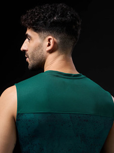 Chaleco de cuello redondo informal para hombre, Camiseta de punto cómoda de moda callejera de verano para deportes al aire libre, estampado de sublimación de estilo Vintage - Product Image 5