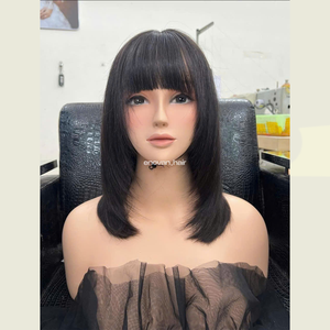 Peluca de alta calidad, cabello vietnamita, virgen, humano, cutícula sin procesar, alineada, densidad completa, brillo Natural, exportación directa de fábrica - Product Image 1