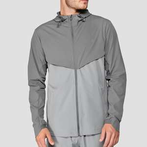 Veste en nylon imperméable à séchage rapide pour hommes Vestes de randonnée sportive Veste patchwork en spandex à motifs avec impression de logo personnalisé - Product Image 1