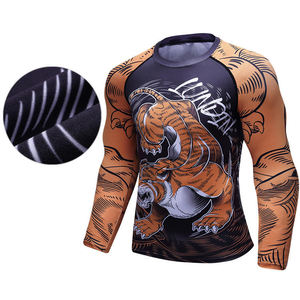 Protection anti-éruption MMA entièrement sublimée pour hommes et femmes, protection anti-éruption cutanée imprimée en Polyester de sport de meilleure qualité, Offre Spéciale - Product Image 4