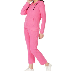 Conjunto Deportivo de Mujer de Alta Calidad, Personalizado, Cómodo, Liso, 100% Algodón, con Cremallera, Transpirable, Cálido para Invierno - Product Image 3