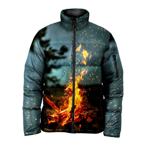 Offre Spéciale hommes Logo personnalisé Vintage coupe-vent bouffant veste hiver chaud rembourré manteau capuche coton Sublimation Technique longue longueur - Product Image 6