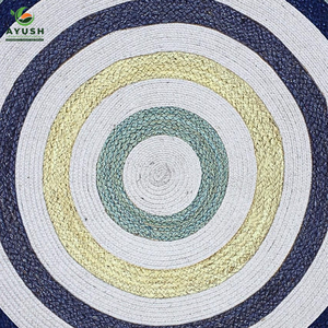 Tapis d'intérieur en jute et coton de qualité supérieure, rembourré et lavable, pour chambre à coucher et salon - Product Image 5