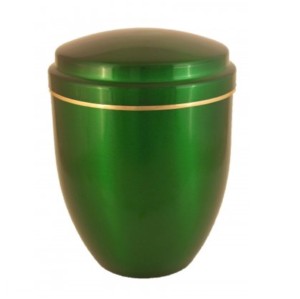 Urnes de crémation galvanisées par émail blanc de couleur urnes de crémation en métal de fer de vente chaude avec des bandes de gravure - Product Image 3