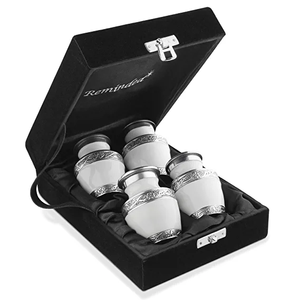 Urnas de latón con diseño de tema para decoración del hogar, urnas funerarias de acabado múltiple, almacenamiento de cenizas, urna de cremación, diseño de embalaje personalizado - Product Image 3