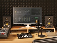 Interface audio de studio Maono, carte son, mixeur DJ, microphones à condensateur XLR, haut-parleur, équipement de podcast, packs de cartes son de studio