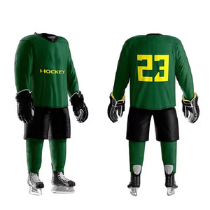 Prix de gros Maillot de hockey sur glace Logo sur mesure Sports d'équipe Conception personnalisée uniforme de hockey sur glace à usage intensif à vendre - Product Image 1
