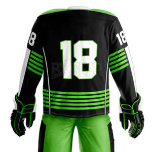 Uniforme respirable et léger de Hokey de glace fait à partir du tissu du polyester 100% pour l'absorption pendant les jeux - Product Image 4