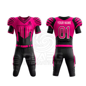 Uniforme de Fútbol Americano de Manga Corta Transpirable con Estampado por Sublimación de Alta Calidad para Hombre, con Logotipo Personalizado y Precio Razonable - Product Image 1