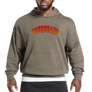 Sudadera con Capucha Personalizada con Logotipo, 650 GSM, 100% Algodón, Felpa, Talla Grande, Color Sólido, Invierno, para Hombre - Product Image 4