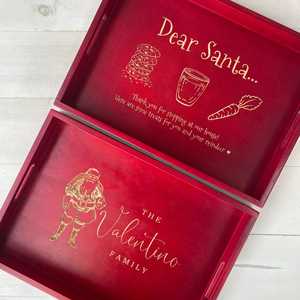 ถาดขนมซานต้า ถาดเสิร์ฟคริสต์มาส 430x350x45 มม. สำหรับอุปกรณ์วันหยุด - Product Image 1