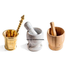 Nature Stone <b>Marble</b> Herb Spice Mixing Grinding Tools <b>Mortar</b> <b>and</b> <b>Pestle</b> Wholesale Price Heavy Duty For Round Shape - Product Image 6