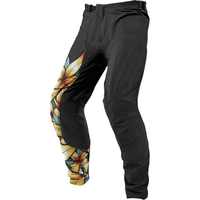 Pantalon de motocross unisexe pour la pratique du motocross hors route avec protection des hanches/du genou, tissu en maille respirant, séchage rapide, protection anti-UV