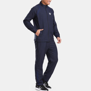 ชุดวอร์มกางเกงวิ่งสำหรับผู้ชายชุดวอร์มผ้าโพลีเอสเตอร์ปักลาย100% - Product Image 3