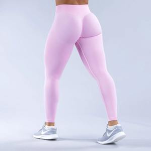 Pantalones deportivos de Yoga sin costuras de alto impacto para mujer, mallas de levantamiento de glúteos, Control de barriga, características a prueba de sentadillas, mallas de entrenamiento - Product Image 3
