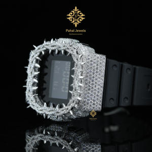 Montre Hip-Hop For Ice DW5600 entièrement sertie de moissanite couleur D, certifiée par un testeur de diamants, certificat GRA, vente en gros - Product Image 5