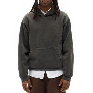 Sweat à capuche zippé en coton 100% respirant et écologique, de qualité supérieure, personnalisé et brodé, pour hommes - Product Image 1