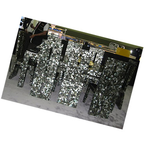 Muebles de Concha Marina de Indonesia, Joyería de Concha Marina, Tallado Artístico en Oro, Muebles de Concha para Comedor, Combinación de Motivos con Mosaico - Product Image 2