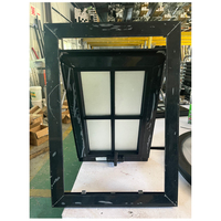 Ventanas de toldo de diseño de rejillas francesas de aluminio para construcción de viviendas