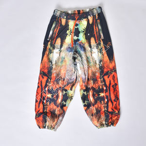 Venta al por mayor OEM personalizado Unisex cremallera pantalones a prueba de viento de alta duración 100% poliéster impreso técnicas transpirables para a prueba de viento - Product Image 1