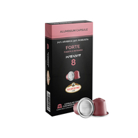 Forte 10, Mezcla de Café Molido 70% Arábica 30% Robusta con Sabor a Miel, Canela y Chocolate, Sabor Intenso, Paquete para 10 Porciones