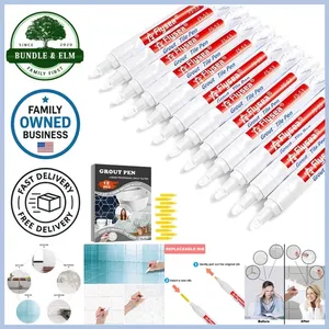 ปากกาแกรเอาท์แบบน้ำขนาด12แพ็คปากกามาร์กเกอร์สำหรับใช้ในห้องน้ำและห้องครัวผนังสำหรับทำความสะอาด - Product Image 1