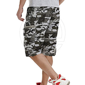 Pantalones cortos de carga de algodón con cintura ajustable y bolsillos laterales Pantalones cortos de carga al aire libre para hombres - Product Image 6