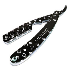 Rasoir droit personnalisé pour hommes et barbiers, meilleur cadeau pour petit ami, rasoirs old school avec manche recouvert de papier pour le rasage - Product Image 1