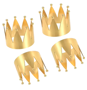 Anneaux décoratifs de serviette de qualité supérieure Best-seller Snowflake Design Anneaux accrocheurs stockés au prix de gros - Product Image 4