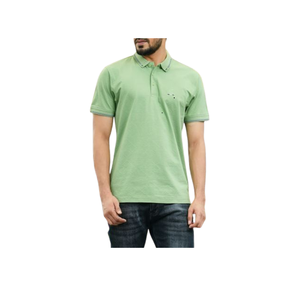 Chemise tricotée personnalisée pour homme, style business décontracté, 100 % coton, manches courtes, couleur unie, 220 g, design personnalisé, faible MOQ - Product Image 2