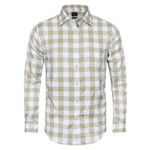 New Fashion <b>Men's</b> Long Sleeve Cotton Polyester Dress <b>Shirt</b> Anti-Wrinkle Button-Down Collar Formal Office Style Woven Logo - Product Image 6