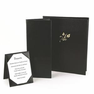 Couverture de porte-Menu format A4 Restaurant Pub hôtel affichage en similicuir à la mode et élégant avec Style personnalisable - Product Image 2