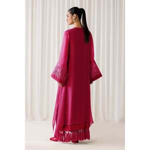 Vestido de Gasa con Bordado en Línea A EN-1304 - Product Image 2