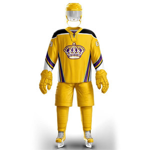 Diseña Tu Propio Logotipo, Uniforme de Hockey sobre Hielo Más Popular, Uniforme de Hockey sobre Hielo de Talla Grande para Adultos - Product Image 1