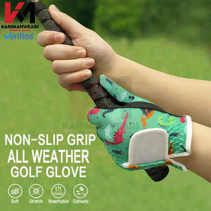 100% cuir véritable Ultra plein doigt gants de Golf sangle de poignet réglable poignée respirante supérieure sport de golf professionnel - Product Image 5