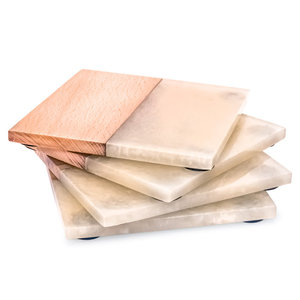 Luxurious Walnut Coasters Creative Wooden Tea Mat Elegant Unique Design Home Hotel Kitchen Classic Style Eco-Friendly <b>4</b> Inch - Product Image 6