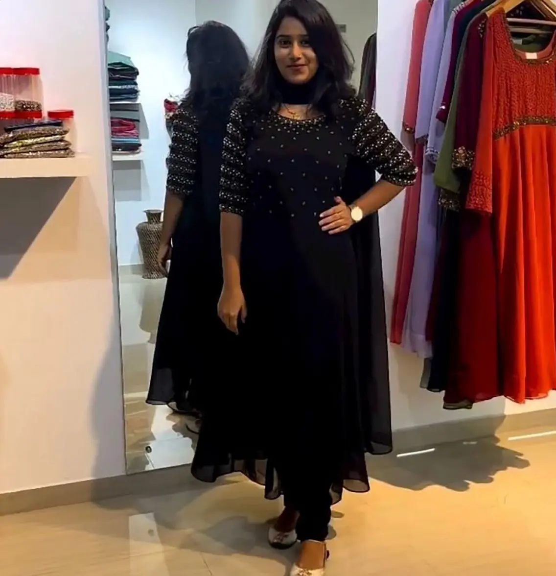Yeni geleneksel hint pakistanlı ipek Salwar Kameez elbise takım Anarkali tarzı elbise kadınlar için toptan fiyat Bollywood elbise