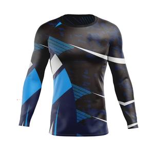 Best Selling Men Rash Guard with Custom Logo High Quality Long Sleeve Compression Shirt Low Price Training Top - Product Image 1