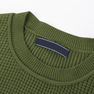 Nueva moda suéteres de invierno personalizados para hombres con todos los tamaños disponibles cuello redondo hombres suéter de punto con mangas largas - Product Image 4