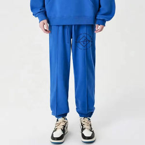 Wholesale Men's Casual 100% Cotton Fleece Sweatpants Custom Made Medium <b>Weight</b> Breathable with Multiple Colors Available - Product Image 2