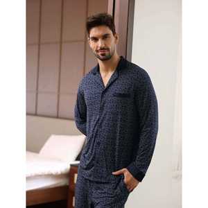 ชุดนอนผ้าซาตินพรีเมียมสำหรับผู้ชาย ชุดลำลองใส่สบายในบ้าน เนื้อผ้าระบายอากาศได้ดี พิมพ์ลาย ผ้าเรยอน ผ้าฝ้าย ผ้าไหม สไตล์เซ็กซี่ พรีเมียม ผลิตจากใยไผ่ - Product Image 4