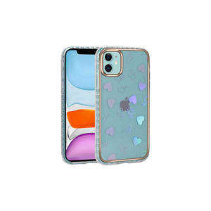 Coque en silicone transparente blanche brillante Netzy compatible avec les modèles 11, 14 Plus, 13 Pro Max, 7 Plus - Styles INS à motifs NO3 - Product Image 1