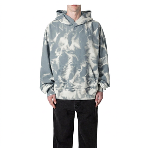 Sudadera con Capucha para Hombre, Corte Regular, Bordada, Tie-Dye, Manga Larga, Algodón French Terry, Informal, Transpirable y Sostenible - Product Image 2