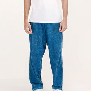 Pantalones Deportivos Casuales de Invierno para Hombre, Servicio OEM al por Mayor, Ecológicos, 100% Algodón, Felpa, Cintura Elástica con Cordones - Product Image 4