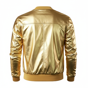 Chaqueta Universitaria Personalizada con Logotipo OEM, Cortavientos, de Poliéster/Algodón, Verde y Negra, Tallas Grandes, para Hombre, al por Mayor - Product Image 2