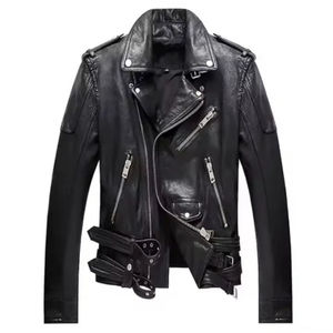 แจ็กเก็ตหนังสำหรับผู้ชายแบบสตรีทแจ็กเก็ตหนังสำหรับฤดูหนาว - Product Image 5