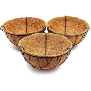批发优质可可椰壳篮环保种植简单，价格最低，来自印度制造商出口商